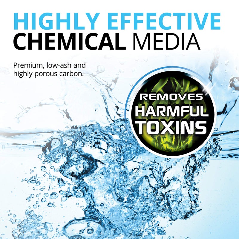 Fluval Carbon Filter Media for Aquariums, Premium Bituminous Carbon Inserts, 100-gram Nylon Bags, 3 Count (Pack of 1), A1440 - Image 4