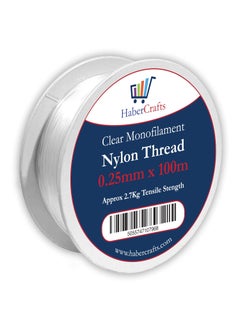 Habercrafts Clear Nylon Fishing Wire 025mm  - Image 1