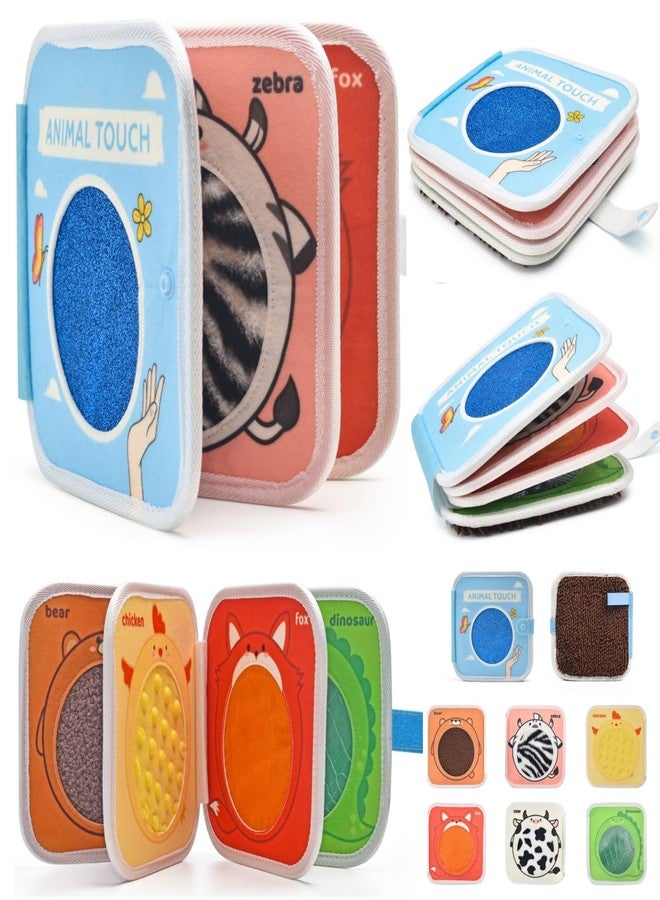 Qustikuri Animal Touch Book Textured Sensory Toy Felt Sensory Book for Autistic Children Disorder Toys Autism Sensory Products Tactile for Learning, Stimulation & Play - Image 1