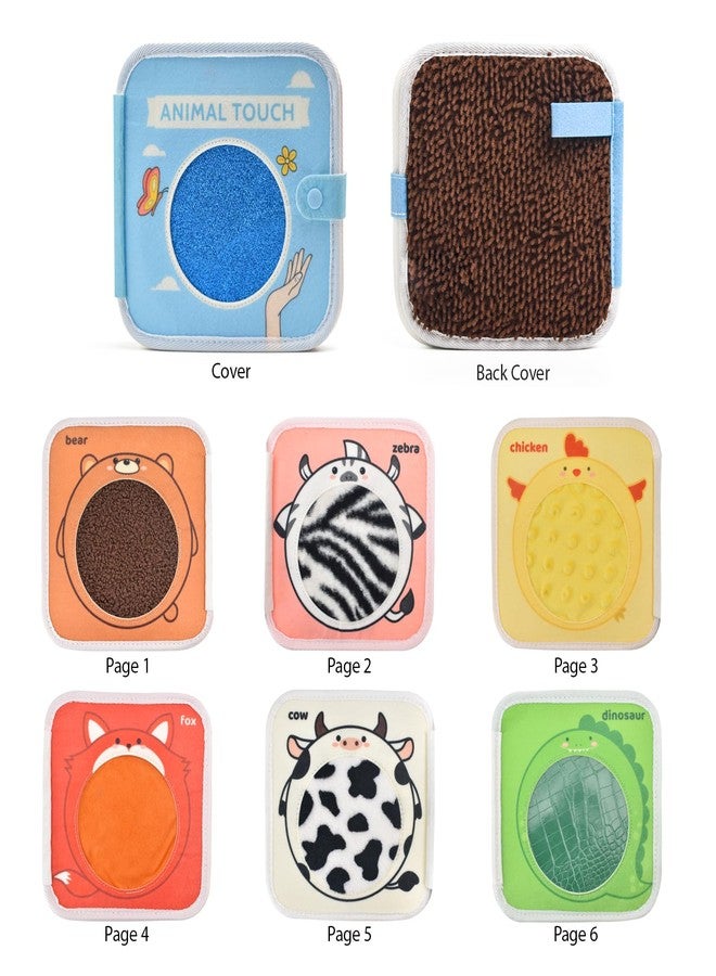 Qustikuri Animal Touch Book Textured Sensory Toy Felt Sensory Book for Autistic Children Disorder Toys Autism Sensory Products Tactile for Learning, Stimulation & Play - Image 3