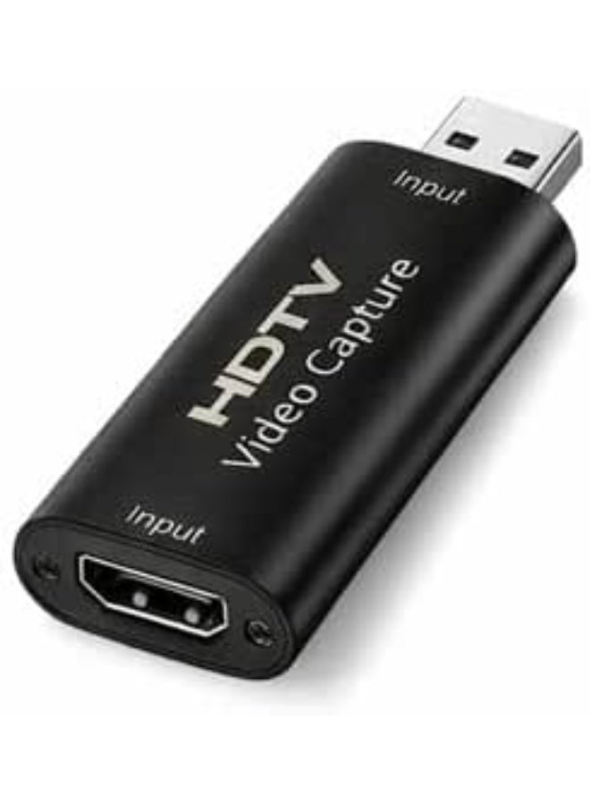 كارت التقاط فيديو HDMI إلى USB 2.0 | إدخال 4K وإخراج 1080P للبث المباشر وتسجيل الألعاب متوافق مع OBS - Image 1