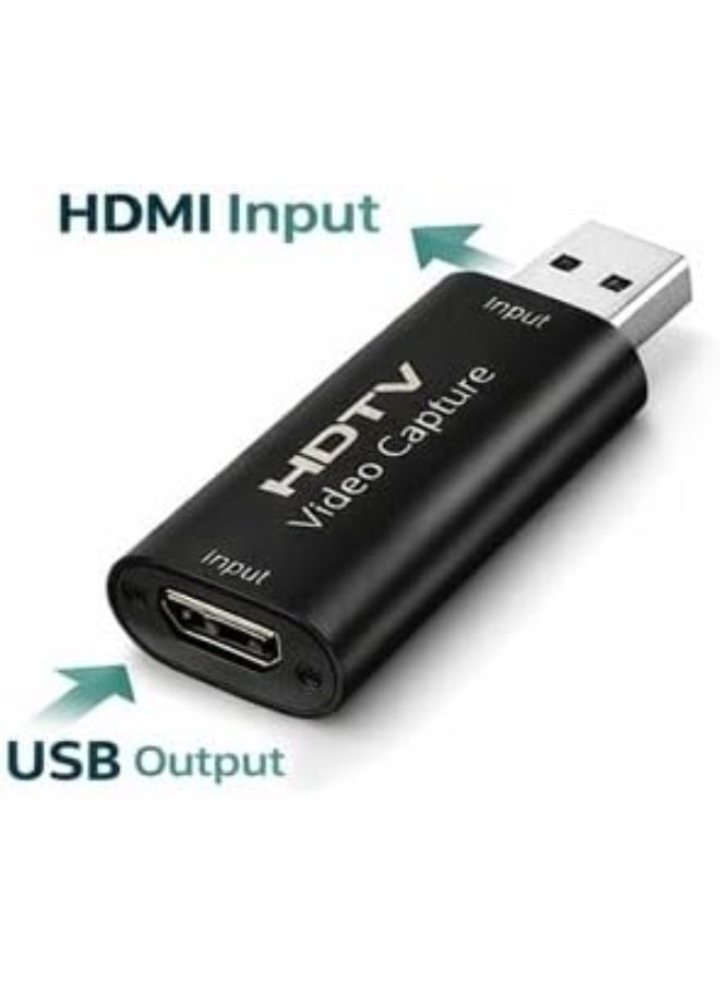 كارت التقاط فيديو HDMI إلى USB 2.0 | إدخال 4K وإخراج 1080P للبث المباشر وتسجيل الألعاب متوافق مع OBS - Image 4