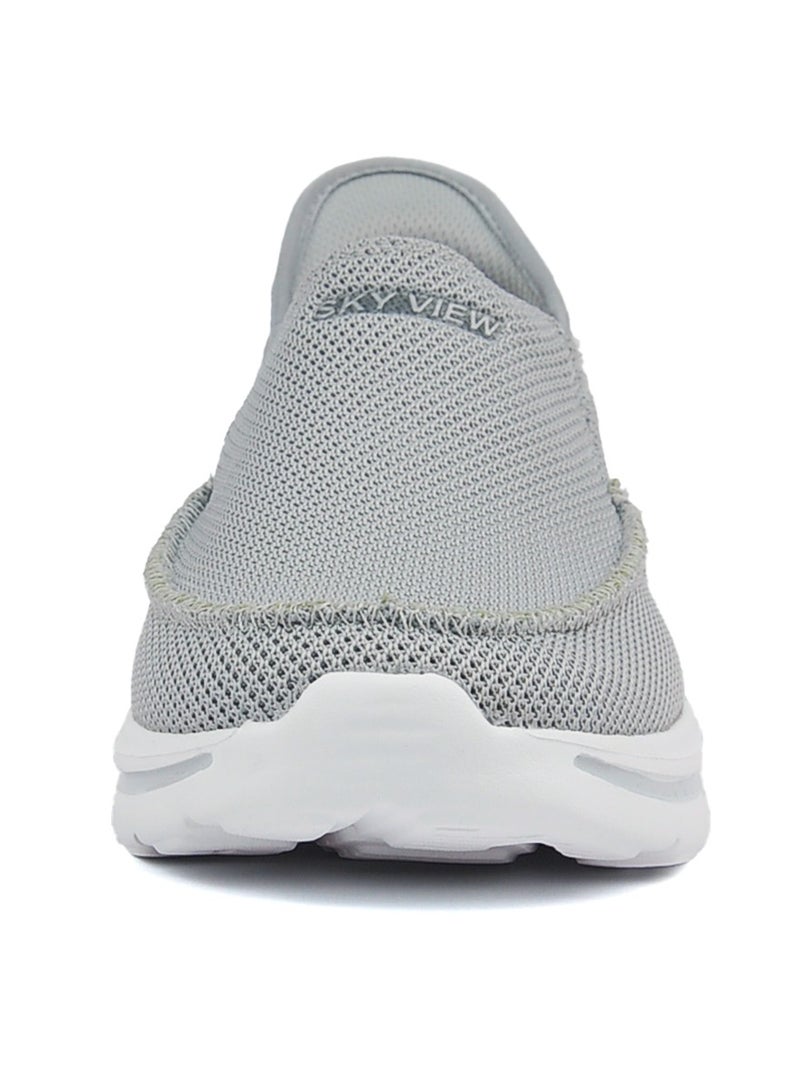 سكاي فيو حذاء رياضي رجالي من Athlesiure سهل الارتداء، سهل الارتداء، سهل الارتداء، خفيف الوزن، رمادي فاتح - Image 3