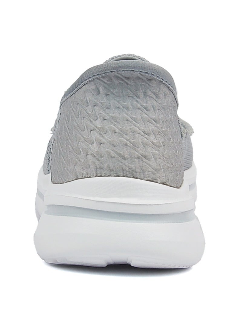 سكاي فيو حذاء رياضي رجالي من Athlesiure سهل الارتداء، سهل الارتداء، سهل الارتداء، خفيف الوزن، رمادي فاتح - Image 4