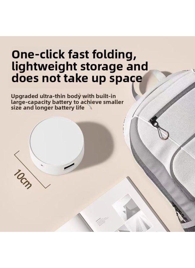 Charging Treasure Desk Lamp Long Endurance School Dormitory College Students Reading Eye Protection Learning Charging Lamp Super Bright-Color:Power Bank Model + Clock + 10,000 Battery Life + Three Adjustable Colors