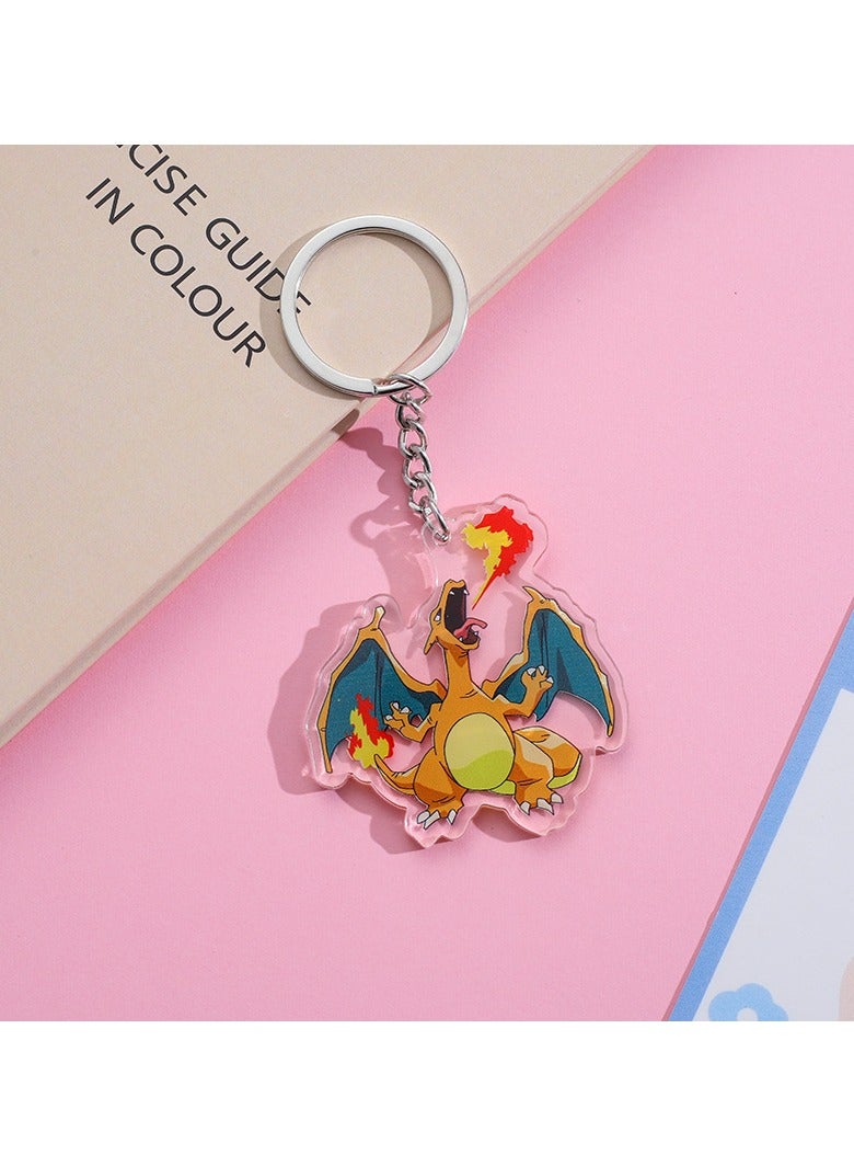 1-Piece Pokemon Charizard Acrylic Keychain