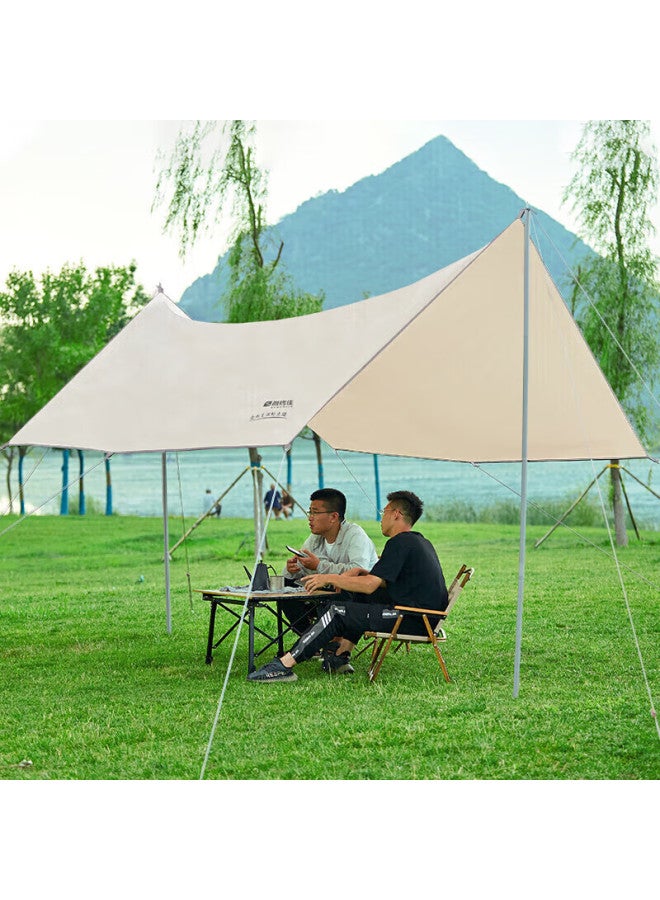 Suncojia Sunshade, Sun Protection Tent, Outdoor Sun Shelter, Rain-proof Tarpaulin, Sunshade Cloth, Camping Equipment, 5*3 Meters - Image 3