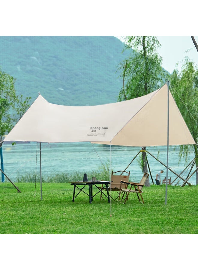 Suncojia Sunshade, Sun Protection Tent, Outdoor Sun Shelter, Rain-proof Tarpaulin, Sunshade Cloth, Camping Equipment, 5*3 Meters - Image 1