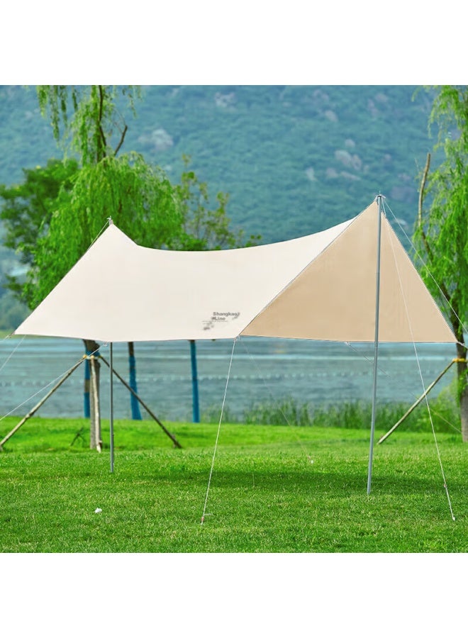 Suncojia Sunshade, Sun Protection Tent, Outdoor Sun Shelter, Rain-proof Tarpaulin, Sunshade Cloth, Camping Equipment, 5*3 Meters - Image 2