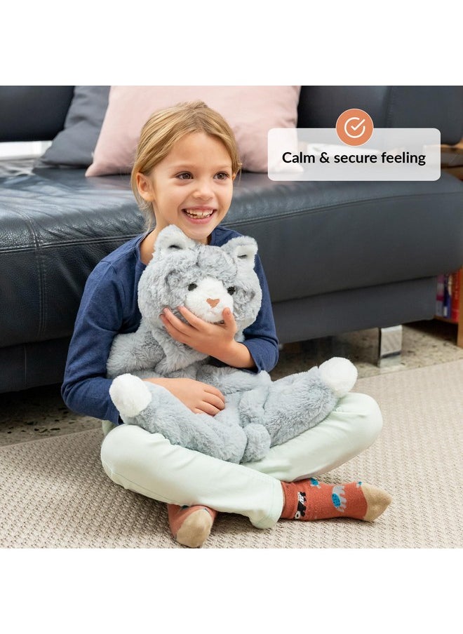 ODOXIA - Weighted Lap Cat For Kids | Calming & Comforting | Weighted Lap Animal | Cat | Sensory Weighted Animals | Weighted Lap Blanket For Sensory Disorder | Carrying Bag Included | 5 Lbs - Image 1