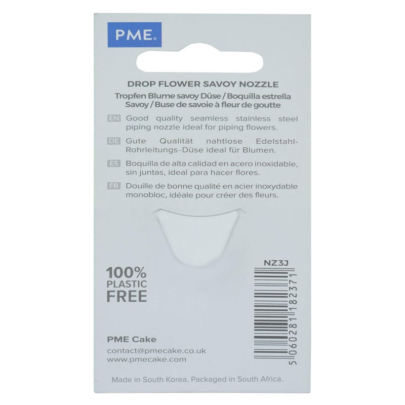 PME JEM Large Curved Star Savoy Piping Nozzle, Decorating Tip, no. 3J - Image 4