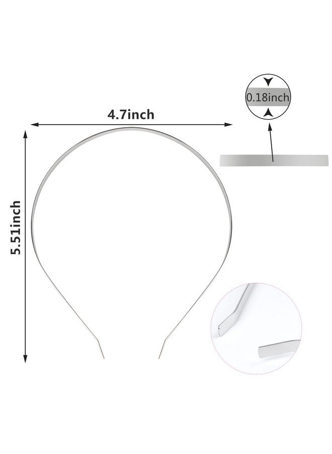 DealEachDay 24 Pieces Smooth Metal Headbands Blank Metal Headbands Diy Craft Wire Frame Hairband For Women Hair Accessory - Image 3