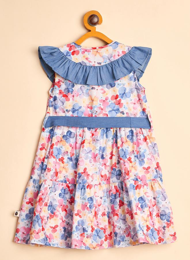 ستايلو بج فستان ستايلو بوغ بطبعة كاملة مع حزام ربط - Image 4