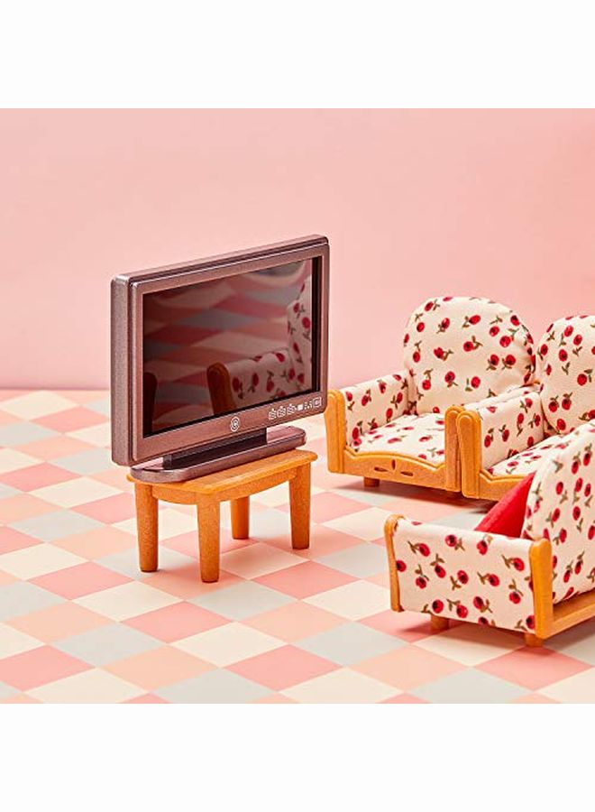 Skylety 2 قطع 1:12 تلفزيون مصغر مع جهاز التحكم عن بعد دمية تلفزيون دمية أثاث صغير لعبة مجسمة دمية اكسسوارات الديكور - Image 5