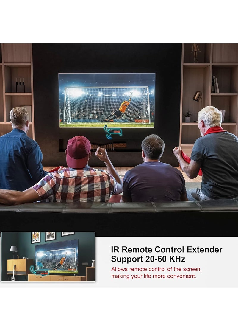 Wireless HDMI Transmitter and Receiver 1080P Full HD Wireless HDMI Extender Kit Range 990FT with HDMI Loop-Out and IR Remote Streaming Form DSLR Camera Laptop Netflix PS4/5 to TV/Projector - Image 4