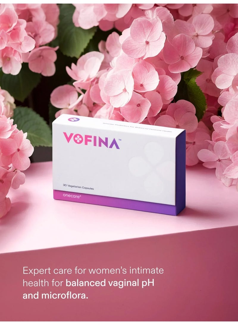 ون كير مكمل غذائي Onecare VOFINA 83 مليار بريبيوتيك + بروبيوتيك للعناية النسائية (30 كبسولة) - Image 2