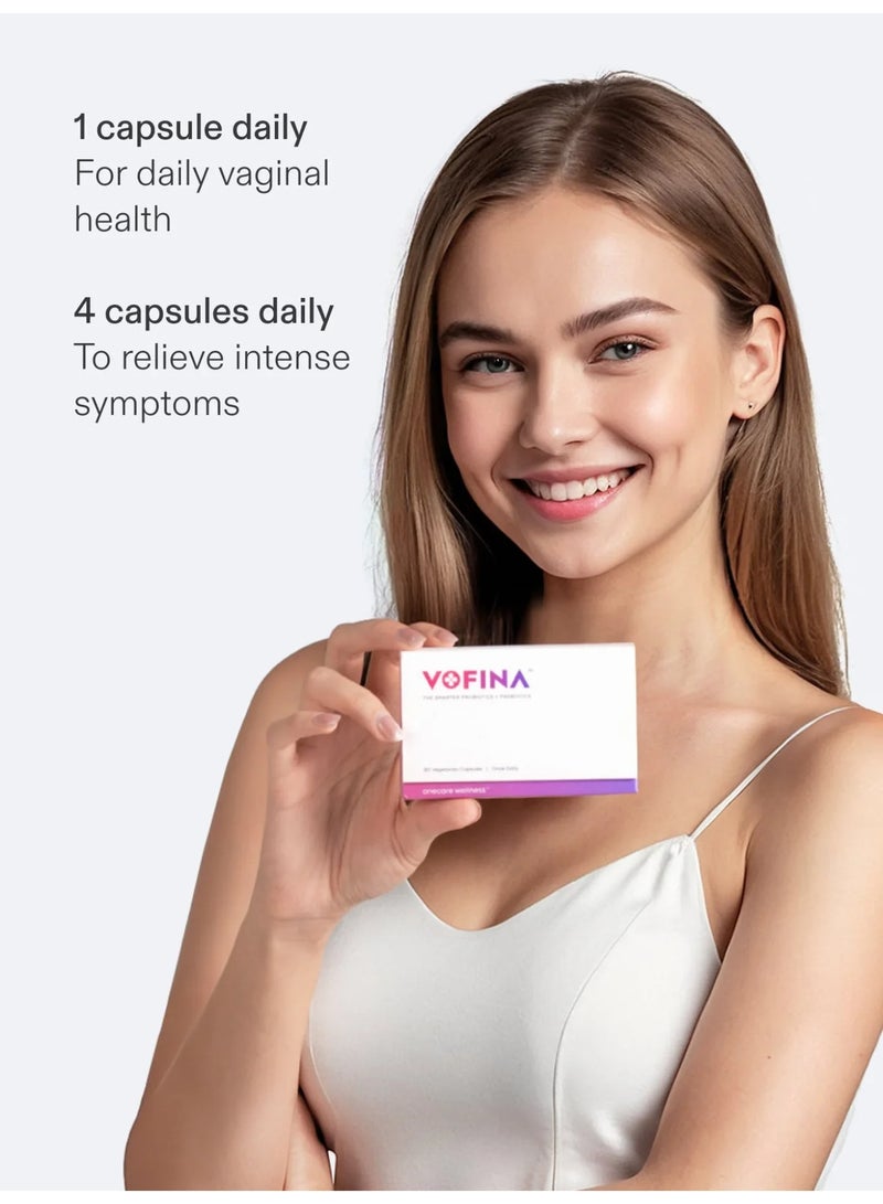 ون كير مكمل غذائي Onecare VOFINA 83 مليار بريبيوتيك + بروبيوتيك للعناية النسائية (30 كبسولة) - Image 4
