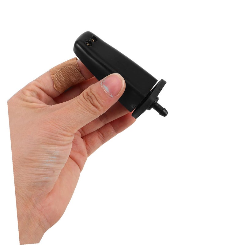 2pcs Universal Car Front Windshield Washer Nozzle Replacement Kit Black - Image 5