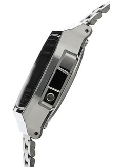 CASIO CASIO Vintage Stainless Steel Band Unisex Digital Watch - Silver  - Image 3