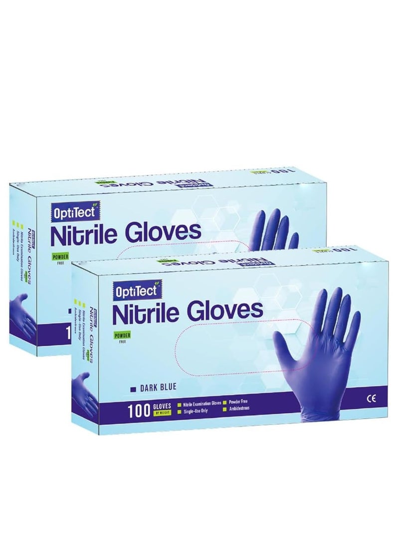 Laperva Nitrile Gloves Powder Free, Small Size, 100 Disposable Pieces – Durable, Comfortable & Latex-Free Pack of 2 - Image 1