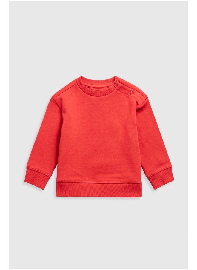mothercare Red Sweat Top  - Image 2
