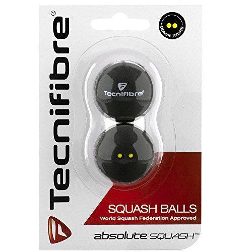 Tecnifibre Double Yellow Dot Squash Balls - 8 Pack - Image 2