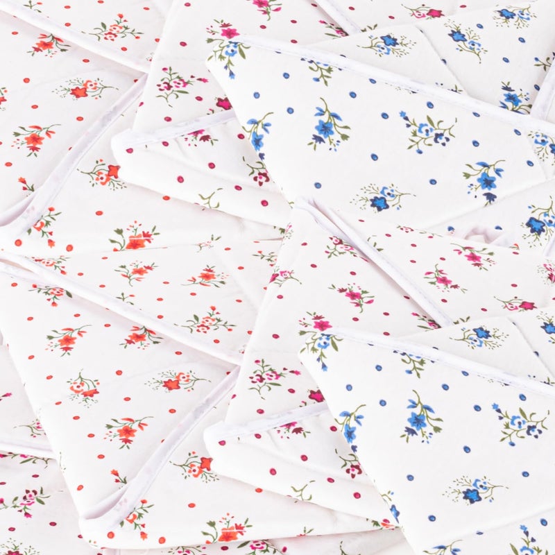 Clazkit مجموعة Clazkit من 4 أغطية روتي شباتي 100% قطن تقليدي أغطية روتي رومال تورتيلا - مربع - Image 5