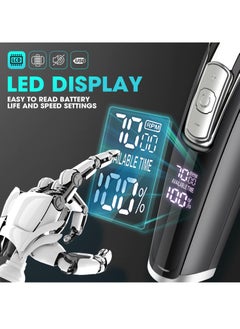 DSP Hair Trimmer with LED Display - Wireless T Trimmer, T Outliner, Barber Trimmer - All in One Kit, Waterproof - for Barbers and Men  - Image 2