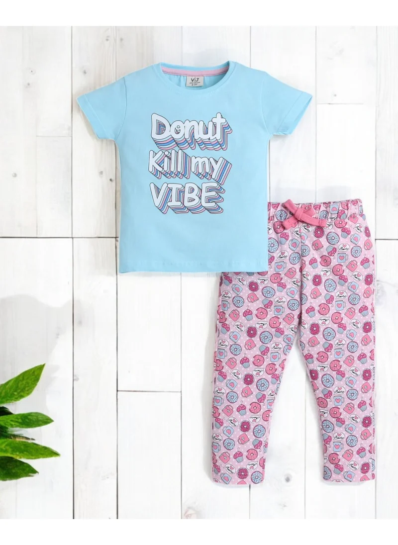 victor and jane Victor and Jane - Printed T-shirt and Pyjama Set