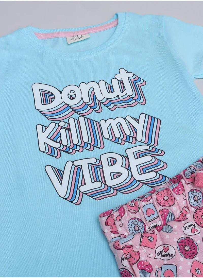 victor and jane Victor and Jane - Printed T-shirt and Pyjama Set