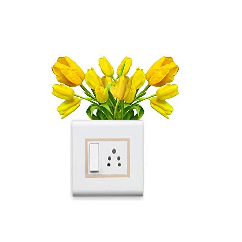 Sticker Yard StickersYard Tulip Flowers Wall Sticker for Light Switch ( Switchboard Stickers ) - Image 3
