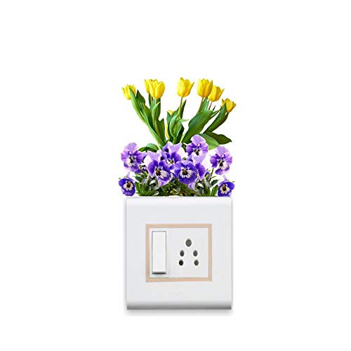 Sticker Yard StickersYard Tulip Flowers Wall Sticker for Light Switch ( Switchboard Stickers ) - Image 2