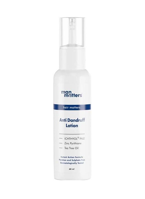 Anti Dandruff Lotion For Men Instant Itch Relief And Cooling With Menthol, Zinc Pyrithione And Tea Tree Oil