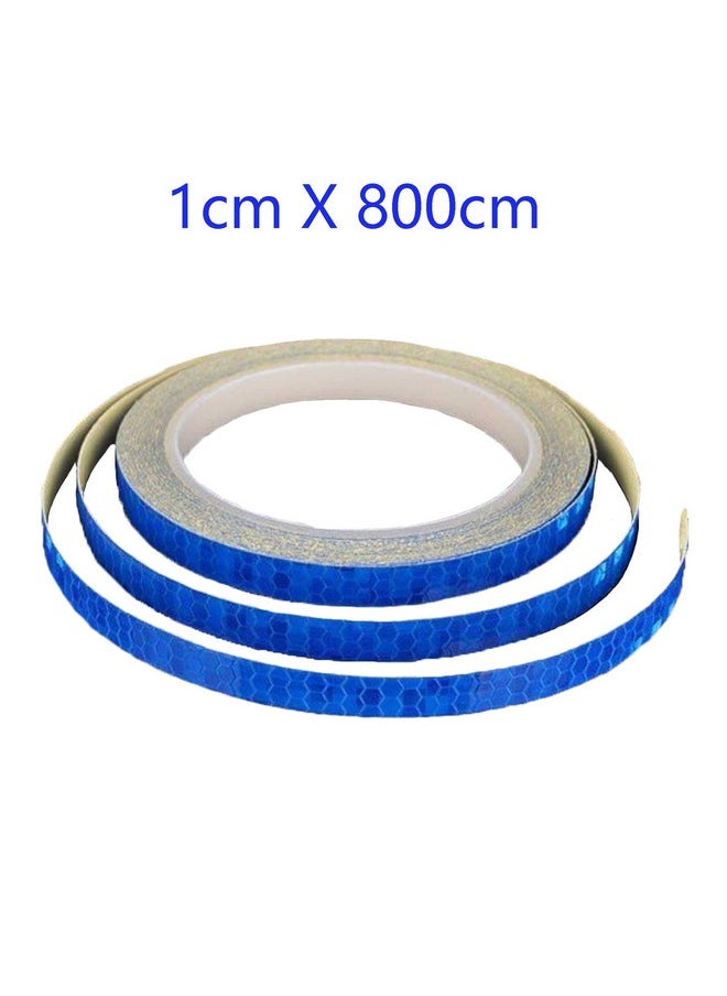 LiXiongBao 5 Pack Reflective Tape Outdoor Safety Warning Lighting Sticker Waterproof Bike Reflector Tape For Bicycle Bike Car Motorcycle Diy Rim Decoration (5 Color)  - Image 3