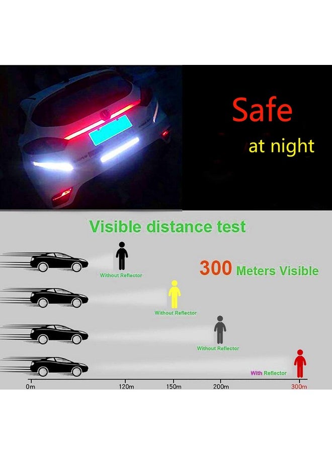 LiXiongBao 5 Pack Reflective Tape Outdoor Safety Warning Lighting Sticker Waterproof Bike Reflector Tape For Bicycle Bike Car Motorcycle Diy Rim Decoration (5 Color)  - Image 4