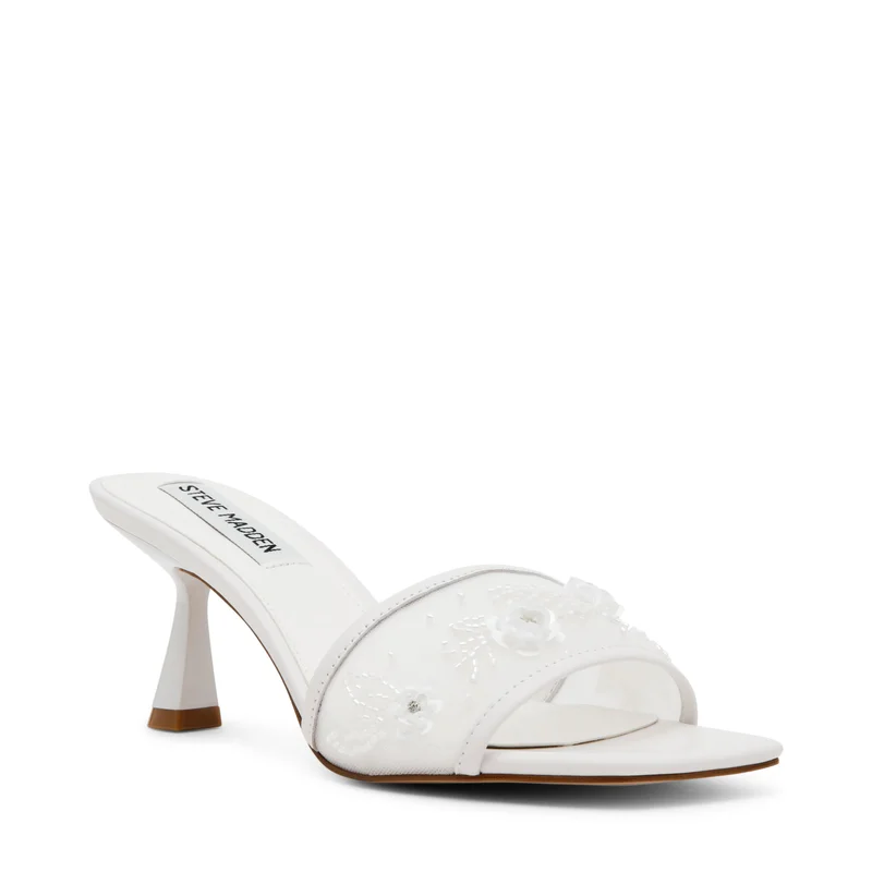 ستيف مادن In-Bloom Ivory Women's Sandals