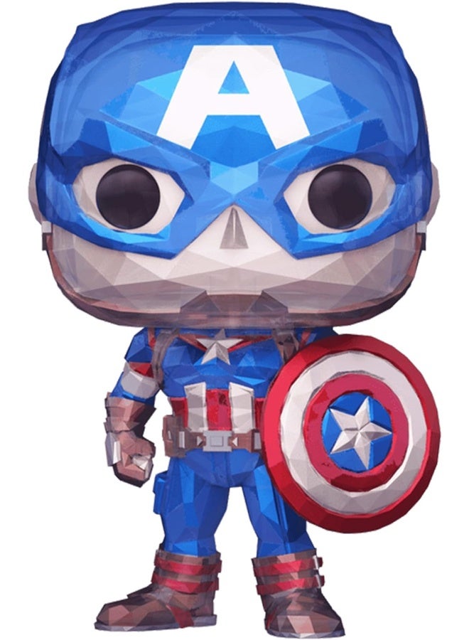 Funko Pop! The Avengers - Captain America (Facet) Disney 100th Exclusive - Image 3