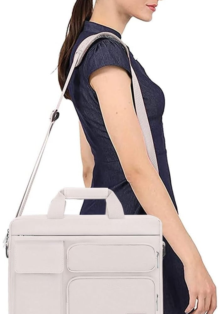 Laptop Shoulder Bag for 13-14 Inch Laptops - Stone Gray - Image 5