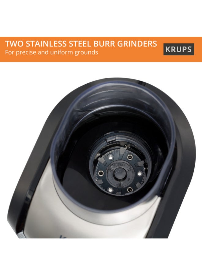 كروبس 110W Professional-Quality Sleeky Designed Expert Burr Coffee Grinder 200 g 110 W GVX231 Black/Silver - Image 5