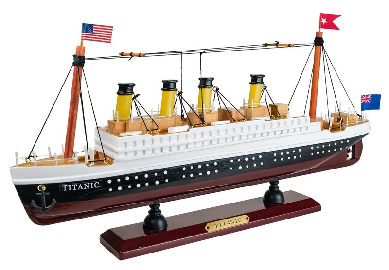 HOME DECOR SAILINGSTORY SAILINGSTORY Wooden Titanic Model Cruise Ship Liner 1680 Scale Replica 14 Titanic Ship Model Gifts 