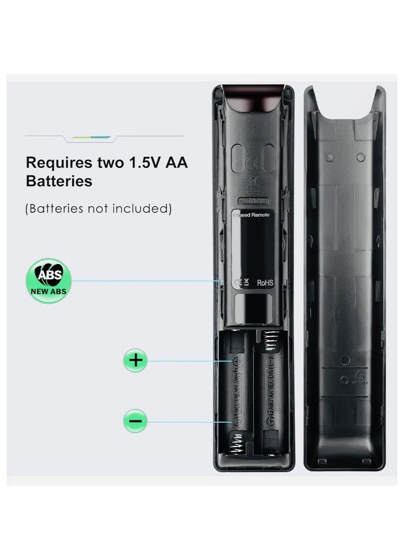 Raxoom Universal Remote Control Compatible for All Samsung TV LED QLED UHD SUHD HDR LCD Frame Curved Solar HDTV 4K 8K 3D Smart TVs, with Buttons for Netflix, Prime Video - Image 2