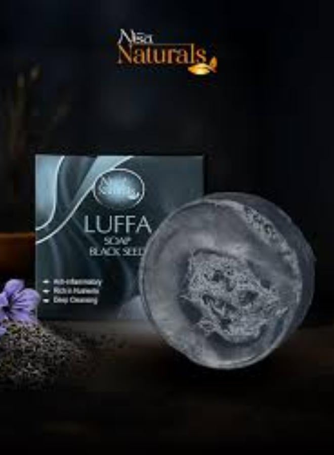 Nisa Black seed loofah soap 125g