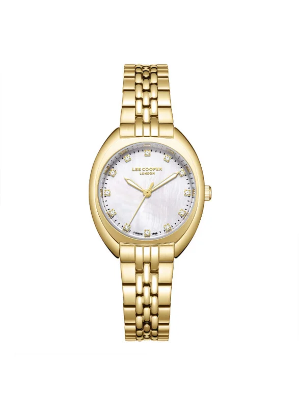 Lee Cooper Lee Cooper LC07989.120 Women's Analog Display Watch & Metal Strap Gold