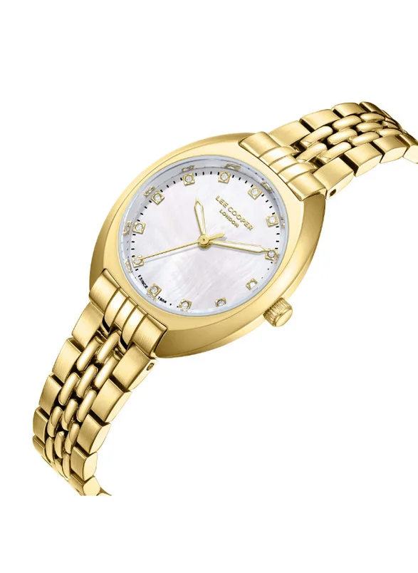 Lee Cooper Lee Cooper LC07989.120 Women's Analog Display Watch & Metal Strap Gold