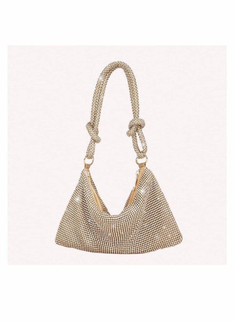 KASTWAVE Rhinestone Crossbody Bag For Women Silver Clutch Evening Handbag Purse Sparkly Purses Diamante Party - Image 5