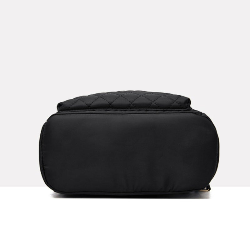 Waterproof Oxford Backpack 30x13x35cm Black Scratch-Proof Durable Oxford Cloth Backpack - Simple Elegant Multi-Carry Backpack for Casual Travel Student Business - Image 3