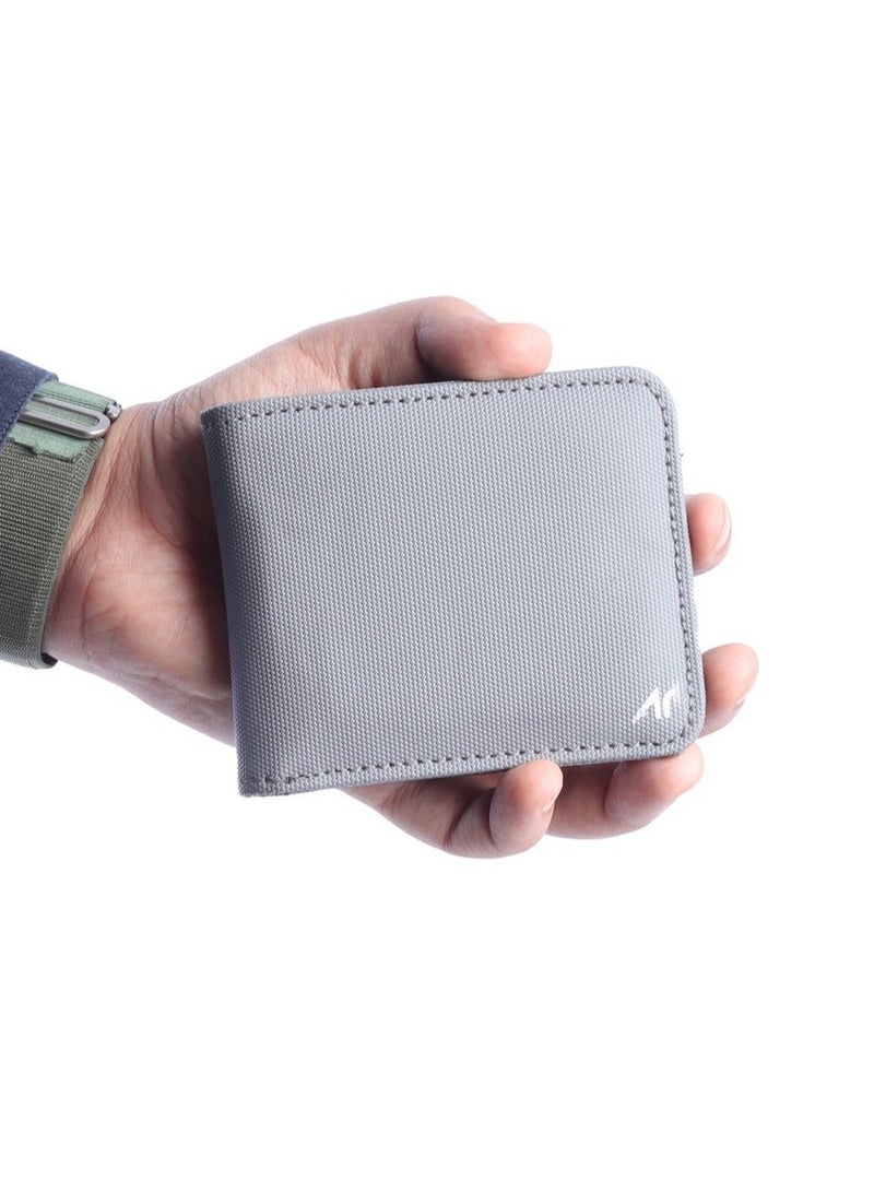 Ar supply Ar Alfa Pro by Arij Bags | Wallet, Water-Resistant Fabric, 8 Card Slots, Main Cash Pocket, Slim Pocket Design (11 × 8 cm) (Grey) - Image 4