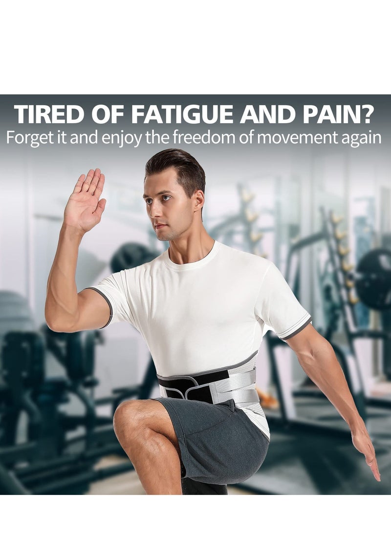 KASTWAVE Back Brace with 8 support belts for Lower Back Pain Relief, Back Support Belt for Women & Men, Breathable Lumbar Support Brace for Work, Lower Back Brace for Herniated Disc, Sciatica, L - Image 4