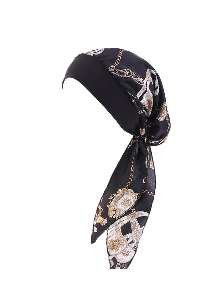 ISI 2 Pieces Comfortable Classic Long Scarf Hijab Cap For Women and Girls - Image 3