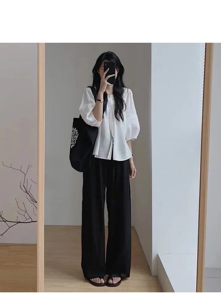 Fashionable Suit, Stylish Short Sleeved Shirt, Summer Outing Two-Piece Set - Image 1